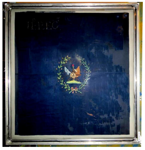 1776 flag of the 2nd South Carolina Regiment in the American Revolution.